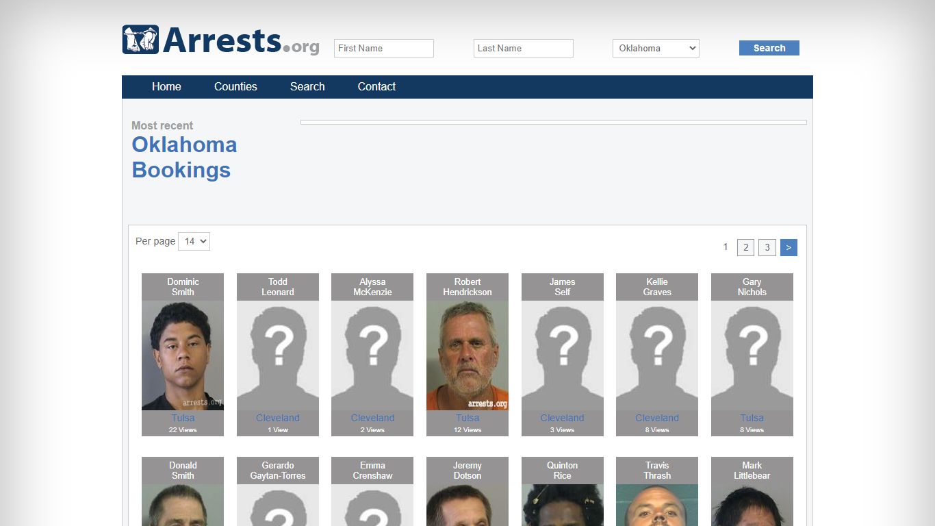 Oklahoma Arrests and Inmate Search