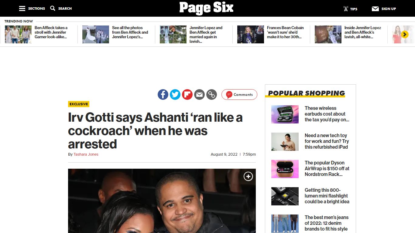 Irv Gotti says Ashanti 'ran' when he was arrested